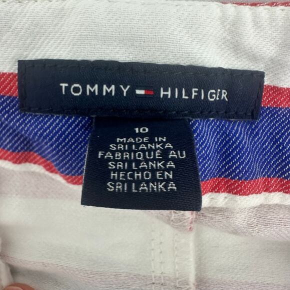 Tommy Hilfiger Striped Skirt Size 10 Red White Blue Patriotic Fourth Of July USA - Picture 3 of 6